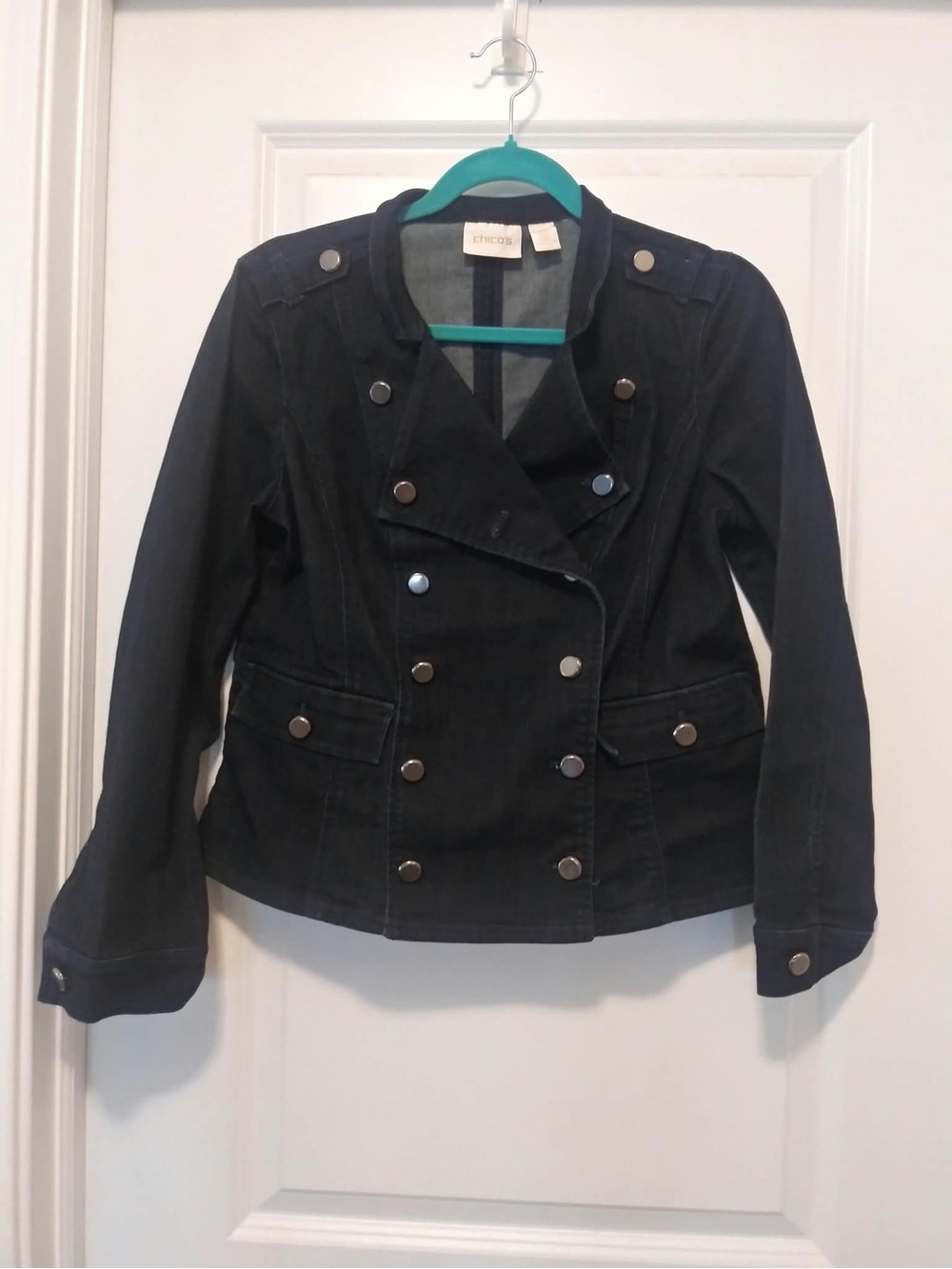 Cropp Double-Breasted Black denim Women's Jacket